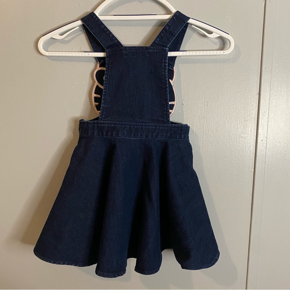 Hello Kitty by Sanrio Dress in Girls Navy Dark Wash Denim Size 4 - Picture 2 of 6